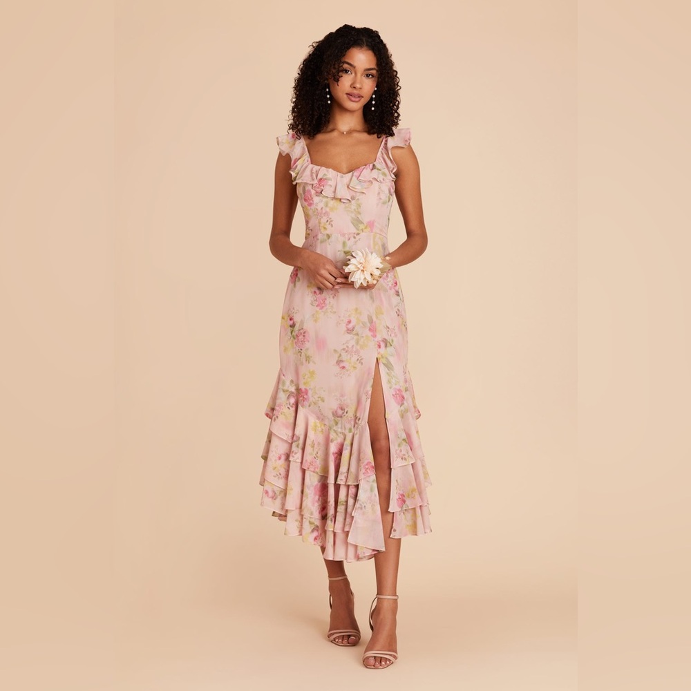 Birdy Grey Ginny Dress in Chiffon Vintage Pink Floral